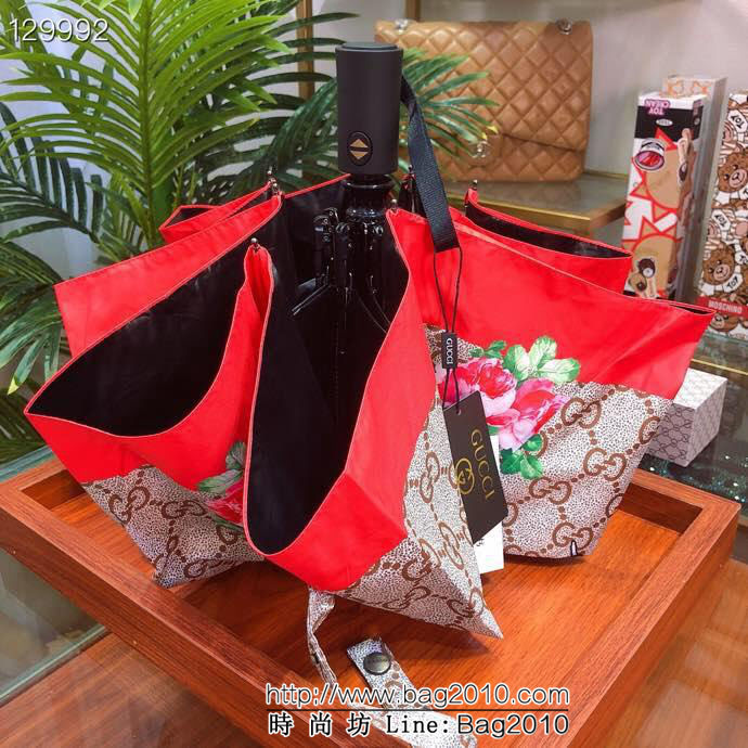 GUCCI古馳 最新火爆單品 極品G家自動傘 防曬隔熱 防雨防紫外線隔熱傘  sll1009